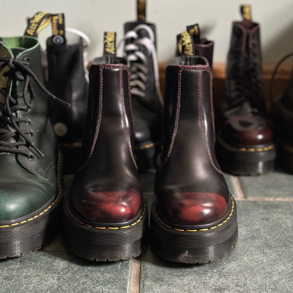 Dr. Martens 2976 quad Arcadia in cherry red